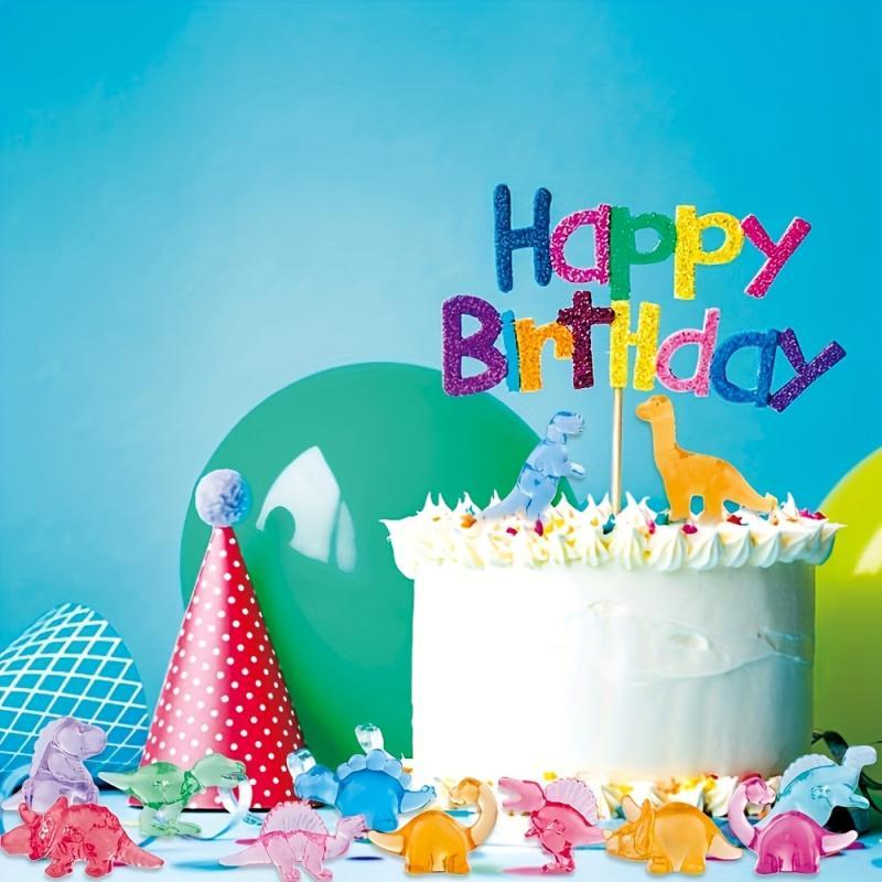 Mini Dinosaur Decoration, 50pcs Cute Collectible Figurines Dinosaur Ornament, DIY Decorative Accessories for Home & Office & Party