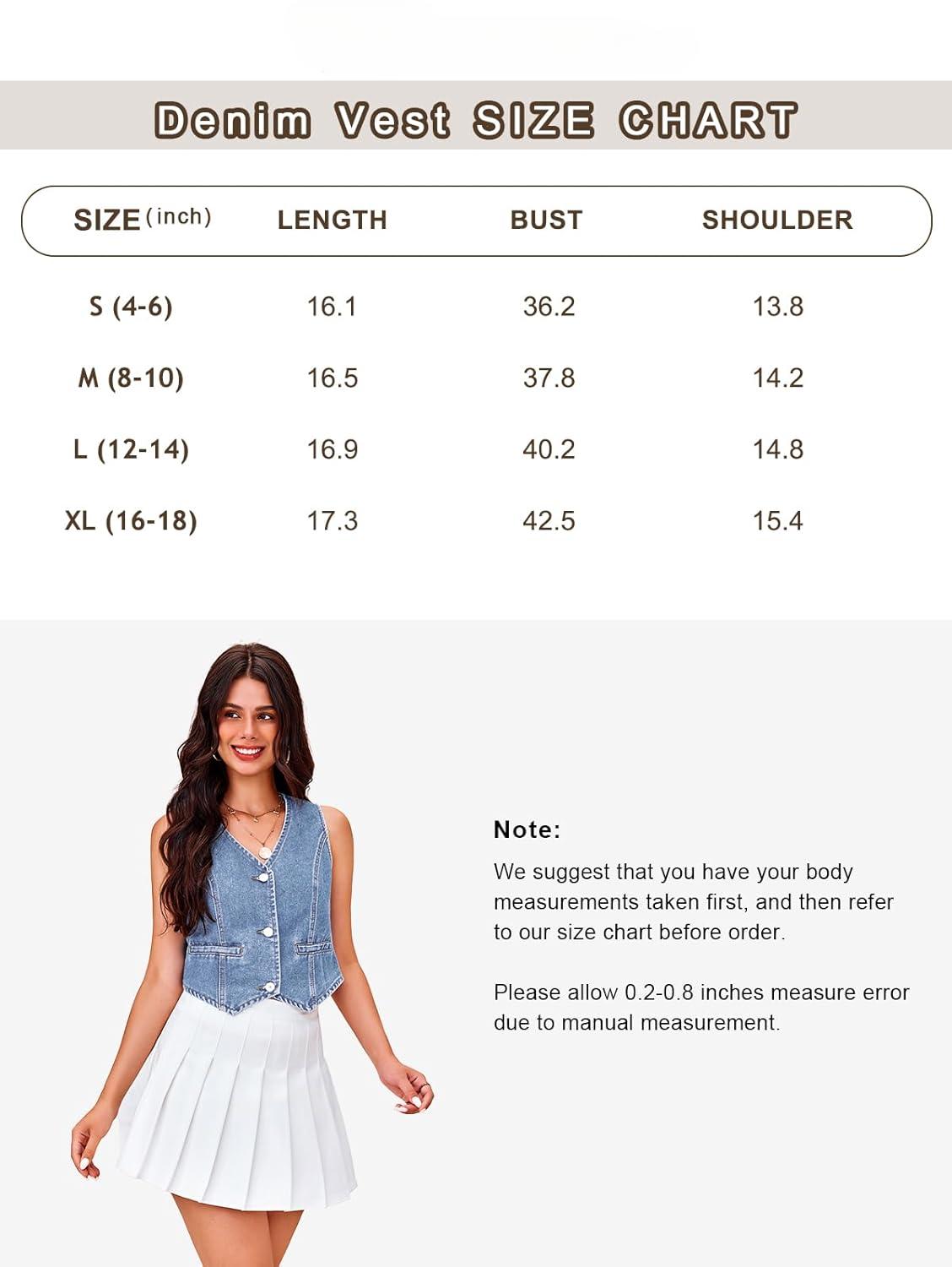 Imily Bela Womens Denim Vest Sleeveless V Neck Button Down Jean Waistcoat Jacket Y2K Summer Crop Tops