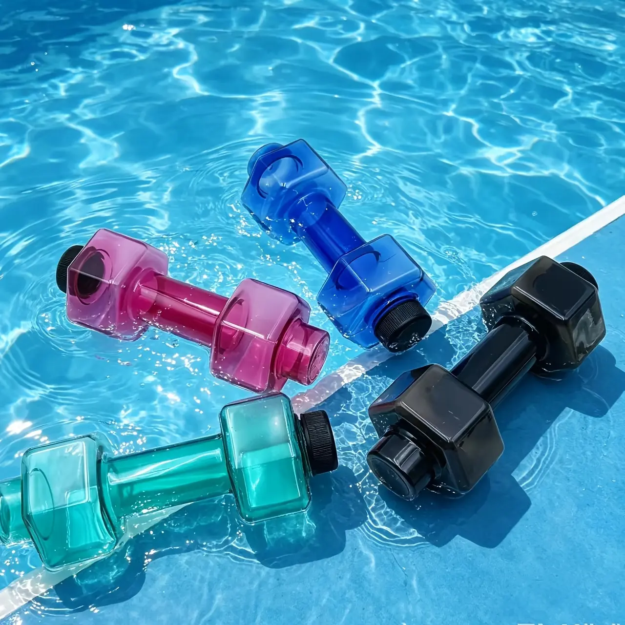 Women's Hexagonal Plastic Dumbbells - 1pc/2pcs, Compact, Convenient, Hexagonal Shape, for Strength Training, Home/Gym Sports & Outdoor Accessory, Muscle Tone, Compact And Convenient, Simple