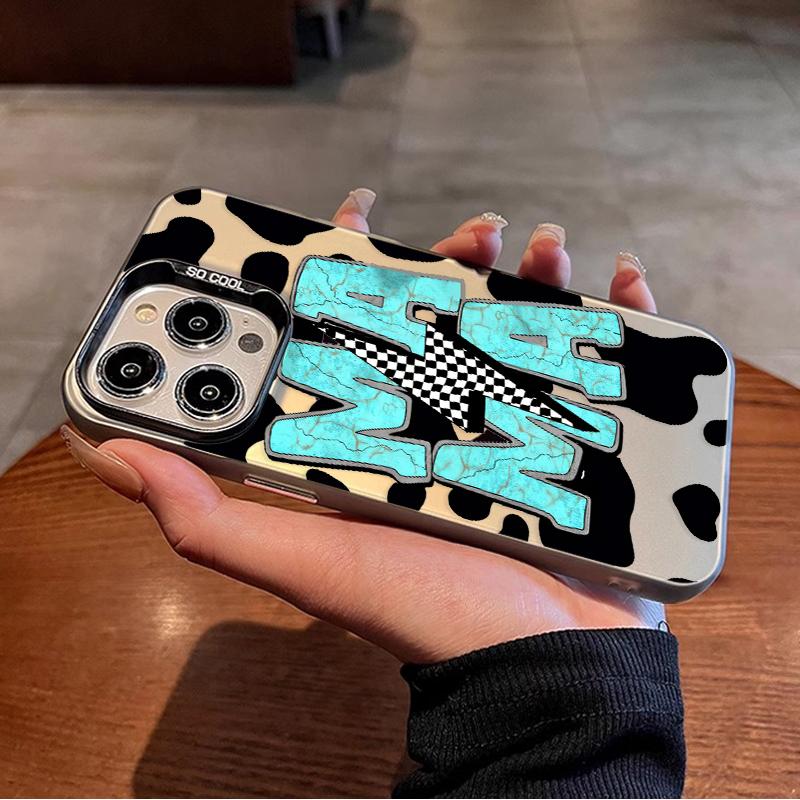 Mama Pattern Matte Shockproof Anti-Scratch Stylish Smartphone Cover for iPhone 17 15 16 14 Pro Max 13 12 11 XR XS Plus Cow Skin Digital Protector Mama Pattern Matte Shockproof Anti-Scratch Stylish Smartphone Cover for iPhone 17 15 16 14 Pro Max 13 12 11 XR XS Plus Cow Skin Digital Protector