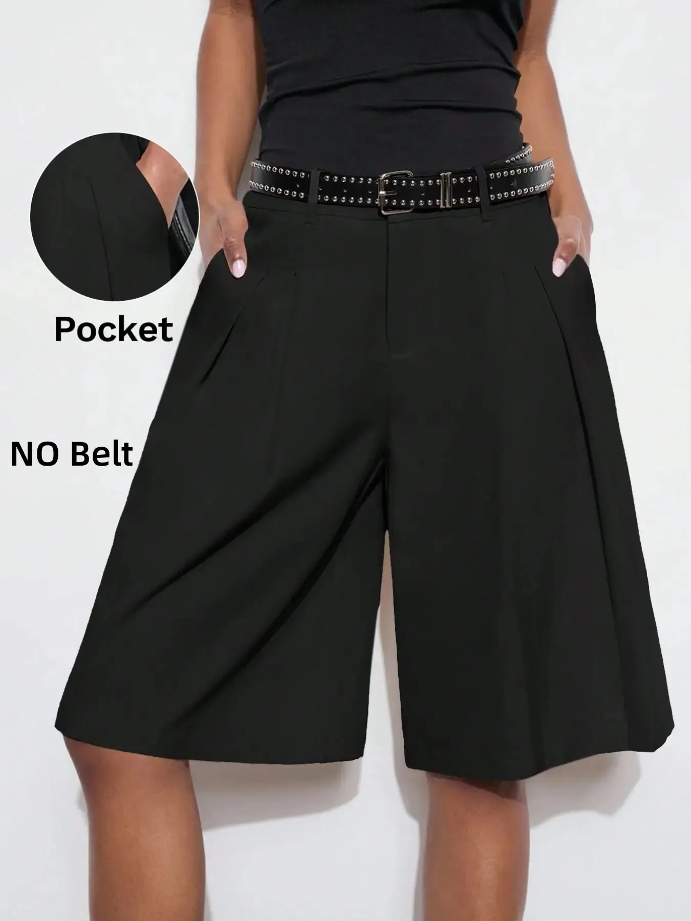 Women's Casual Loose Baggy Wide Leg Pants Bottoms, Breathable Solid Color Design, Ideal for Summer, Urban Commute, Business Casual, Office Wear