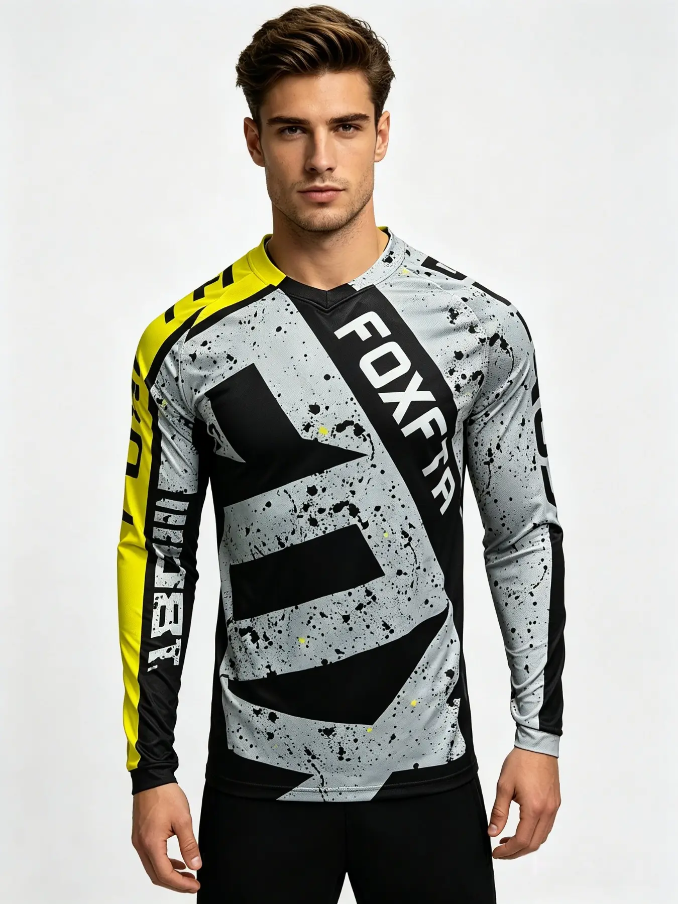 2026 Outdoor Adventure Long Sleeve T-Shirt, Biking Gear, Cycling Sports Wear, Fishing Wear, Breathable Sporty Top, Men's MTB Dh Atv Racing Shirt, Sports Clothing, Sports Tops, Athletic Tops