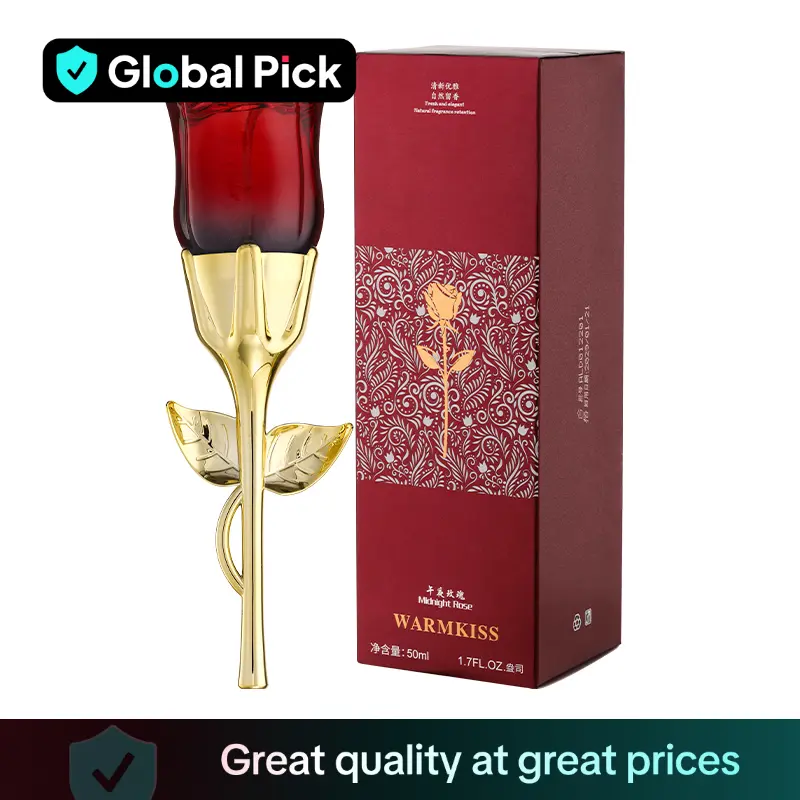 50ml Midnight Rose Perfume for Women, Long Lasting Floral Scent Women's Perfume, Eau de Toilette, Elegant Fragrance for Women, Gift for Girlfriend, El