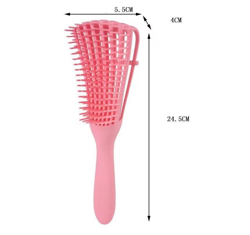 Hair massage comb, hair smoothing comb, random color octopus massage comb