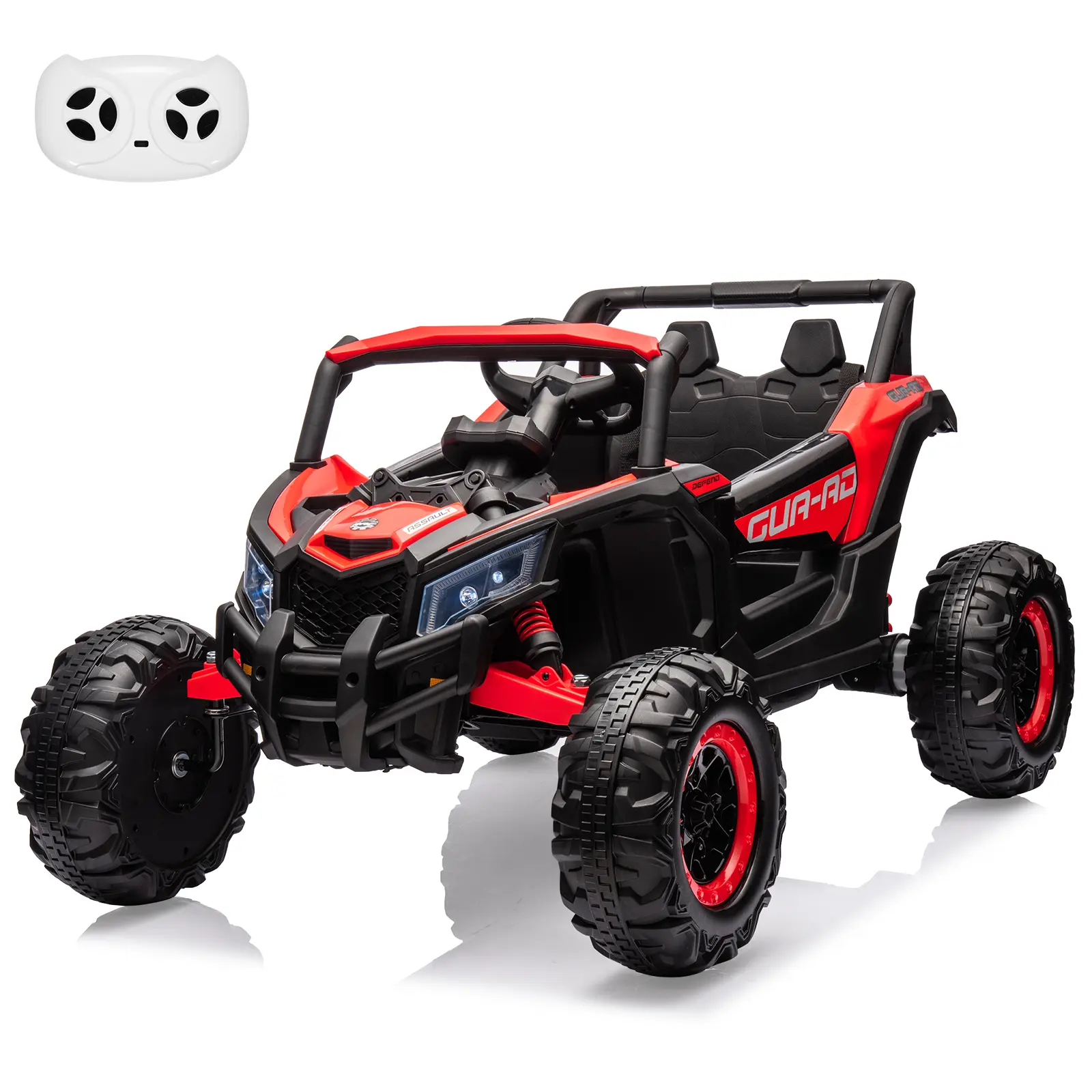 24V 2-Seater Kids Electric Ride-On UTV Car – Dual 200W Motors, Metal Frame, Remote Control, Season Suspension, USB Music, LED Lights, Safe Outdoor Battery Vehicle Toy for Children & Toddlers