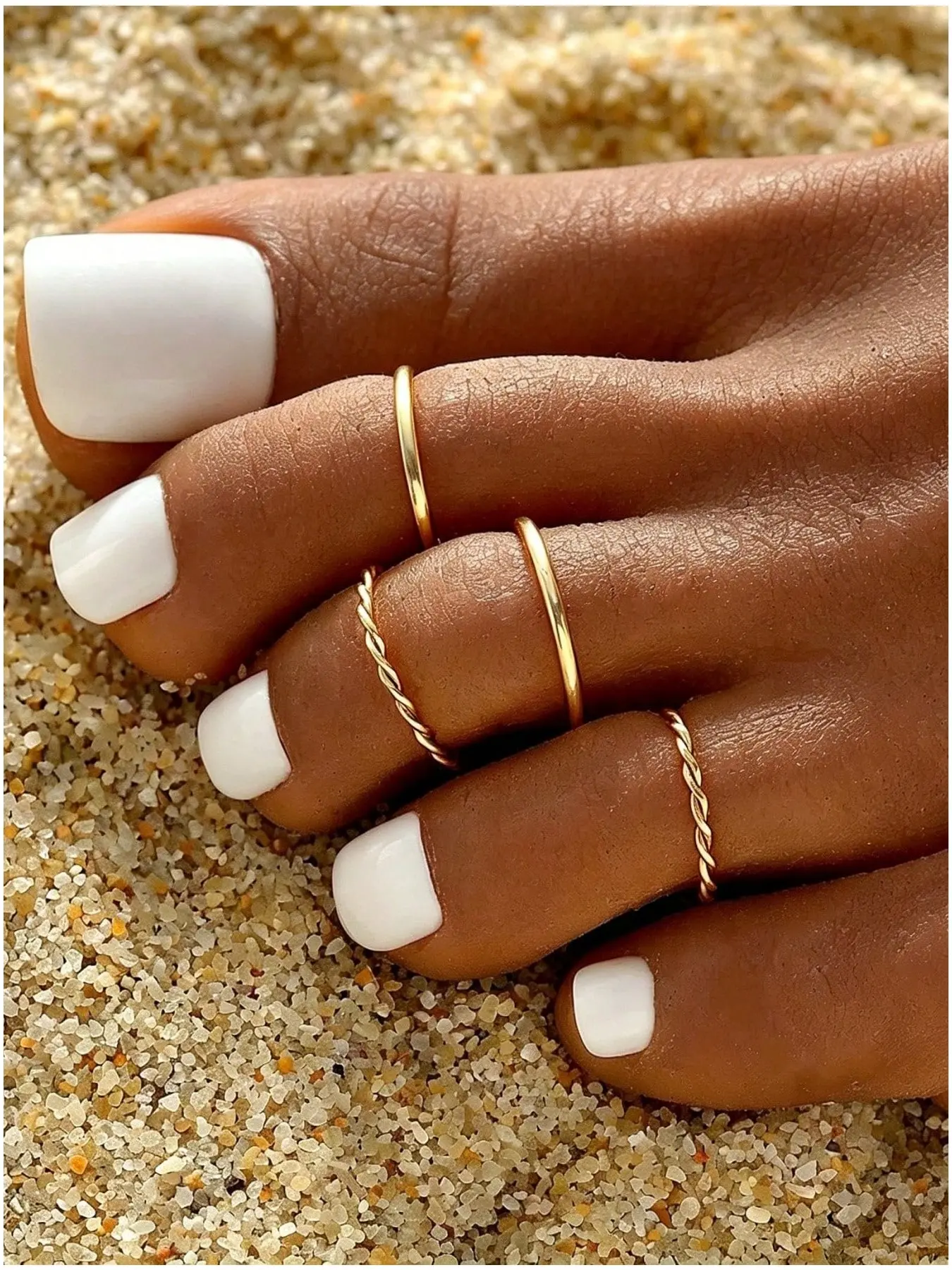 4pcs Toe Ring Set for Women, Adjustable Minimalist Toe Rings, Stackable Foot Jewelry for Summer & Everyday Wear