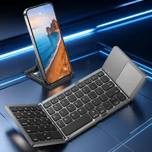 Ultra-Thin Wireless Mini Bluetooth-Compatible Keyboard, Foldable Simple-Design Tablet Keyboard for Home and Office #GLOBAL PICKS