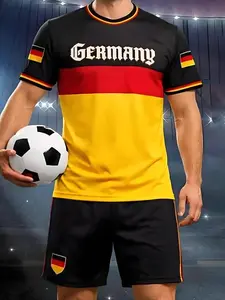 Classic German national team jersey, retro German home jersey, suitable for team sports, team football uniform, Football Shirts, Sporty Jersey, for sports and casual wear, must-have for football fans and enthusiasts, Soccer Jerseys Set, Soccer Jersey Kit