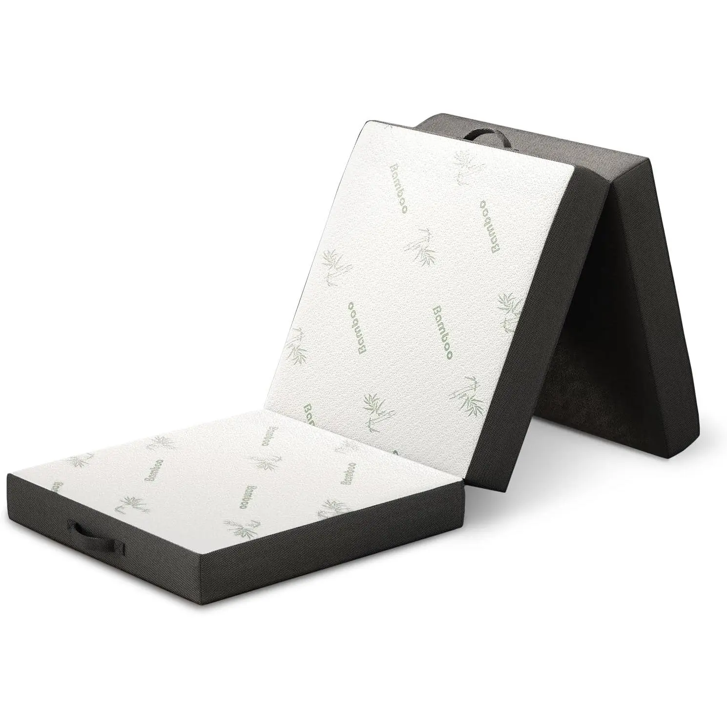 Trifold Foldable Mattress for Floor and Traveling with Removable Cover - Lightweight and Portable Foldable Mattress for Adults & Kids - Compact and Easy to Storage (75in x 25in x 4in)