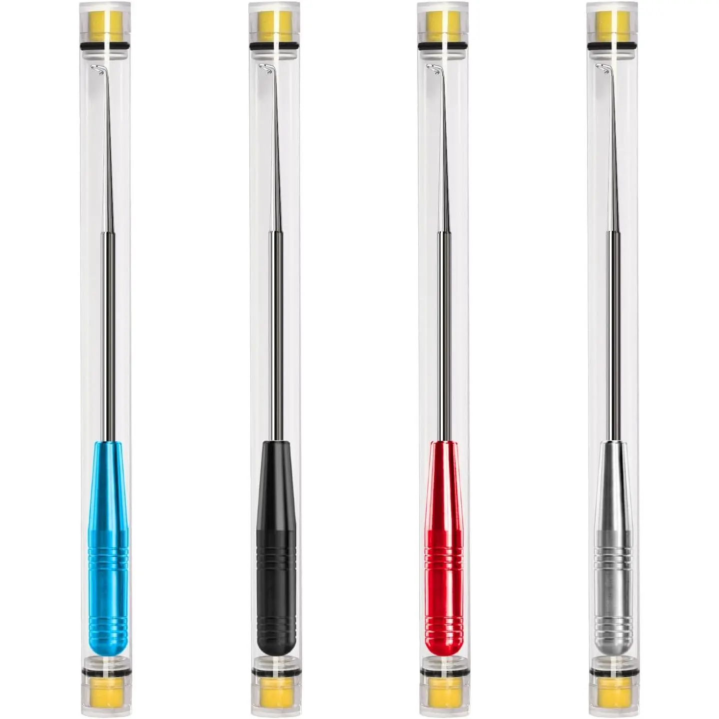 Fish Hook Remover Tool,Fishing Hook Quick Removal Device,Fishing Gear  Extractor Equipment Kits for Adult,Hook Extractor Accessories Tools with Storage Tube,4Pcs