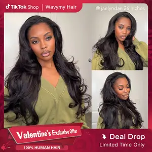 [Must-Have Wig] Wavymy Pre-Styled Butterfly Cut Layer Yaki Straight Natural Wave V Part&Half Wig Beginner Friendly Glueless No Lace Easy Install 250% Density 100% Human Hair Natural Realistic Hairline Comfortable Protective Styling Daily