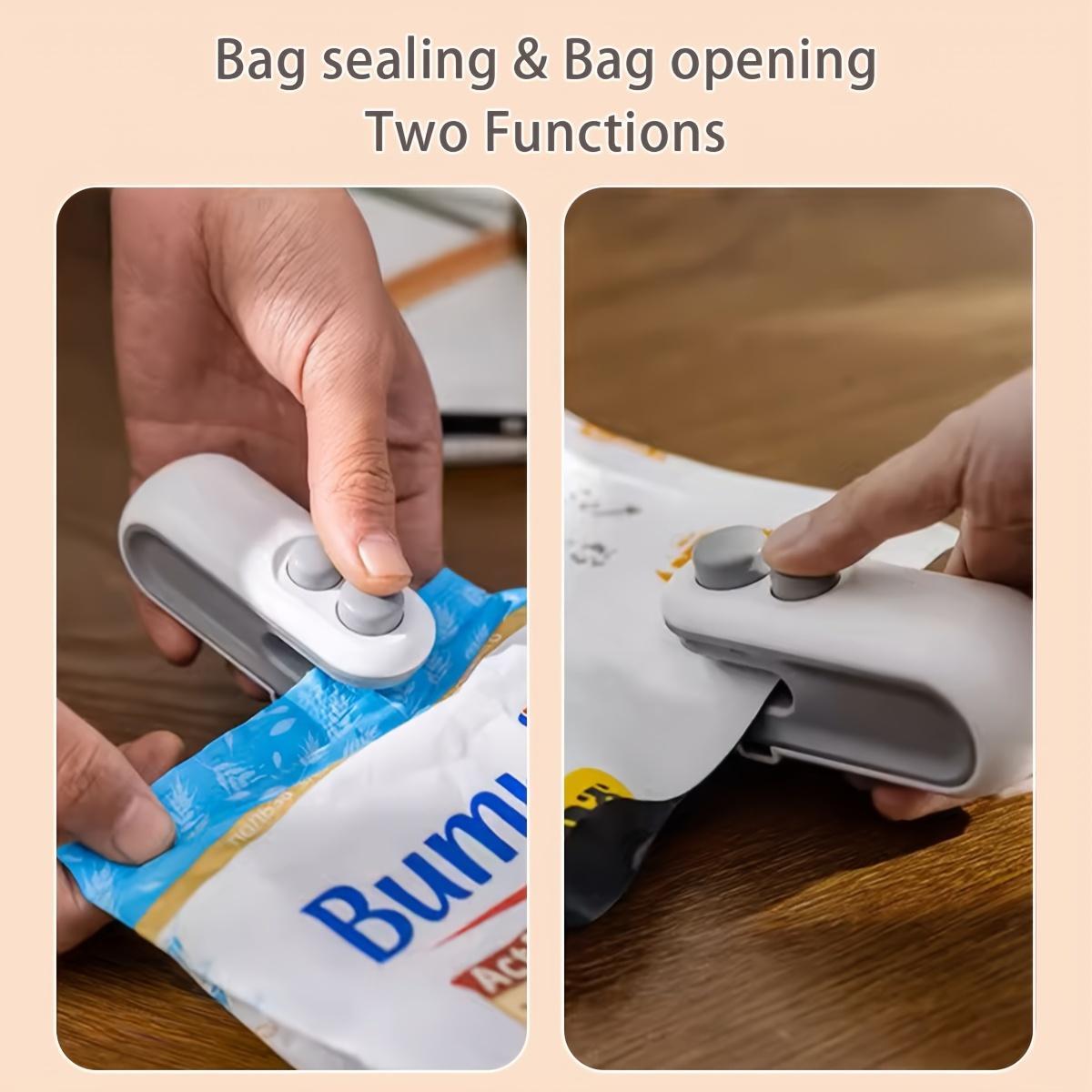 2 in 1 Mini Sealing & Cutting Machine, Portable USB Rechargeable Snack Sealing Machine, Mini snack bag sealing machine,Handheld Heat Sealing Device for Snack & Food Storage Plastic Sealer Household