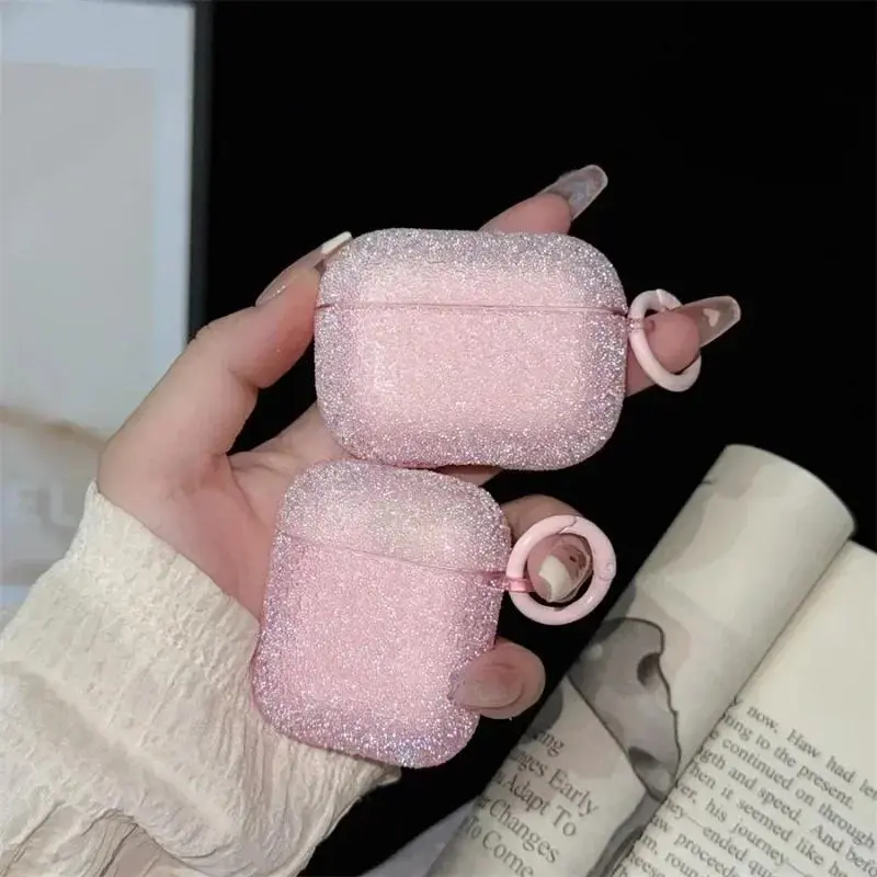 Glam Casual Fashion Unisex Glitter Rhinestone Bling Matte PC Polycarbonate Protective Cover for AirPods 1/2/3/4 & AirPods Pro 2 2022, Bluetooth Earphones Audio Accessory, For Airpodspro2 2022