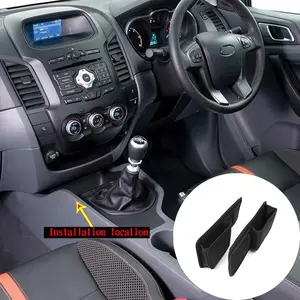 2 Pieces For Ford Ranger T6/T7/T8 2015-2021 Center Control Side Storage Bag Oxford Cloth Waterproof Car Pocket Storage Bag