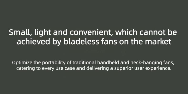 3-in-1 Rechargeable Neck Fan, Wearable Waist Fan, Handheld Fans, Suspended Collar Cooler & Phone Cooling Fan Blows Cold Air, Bladeless Silent Turbo Mini Fan Clip with 66min Fast Charge, Portable Travel Essential & Outdoor Accessory