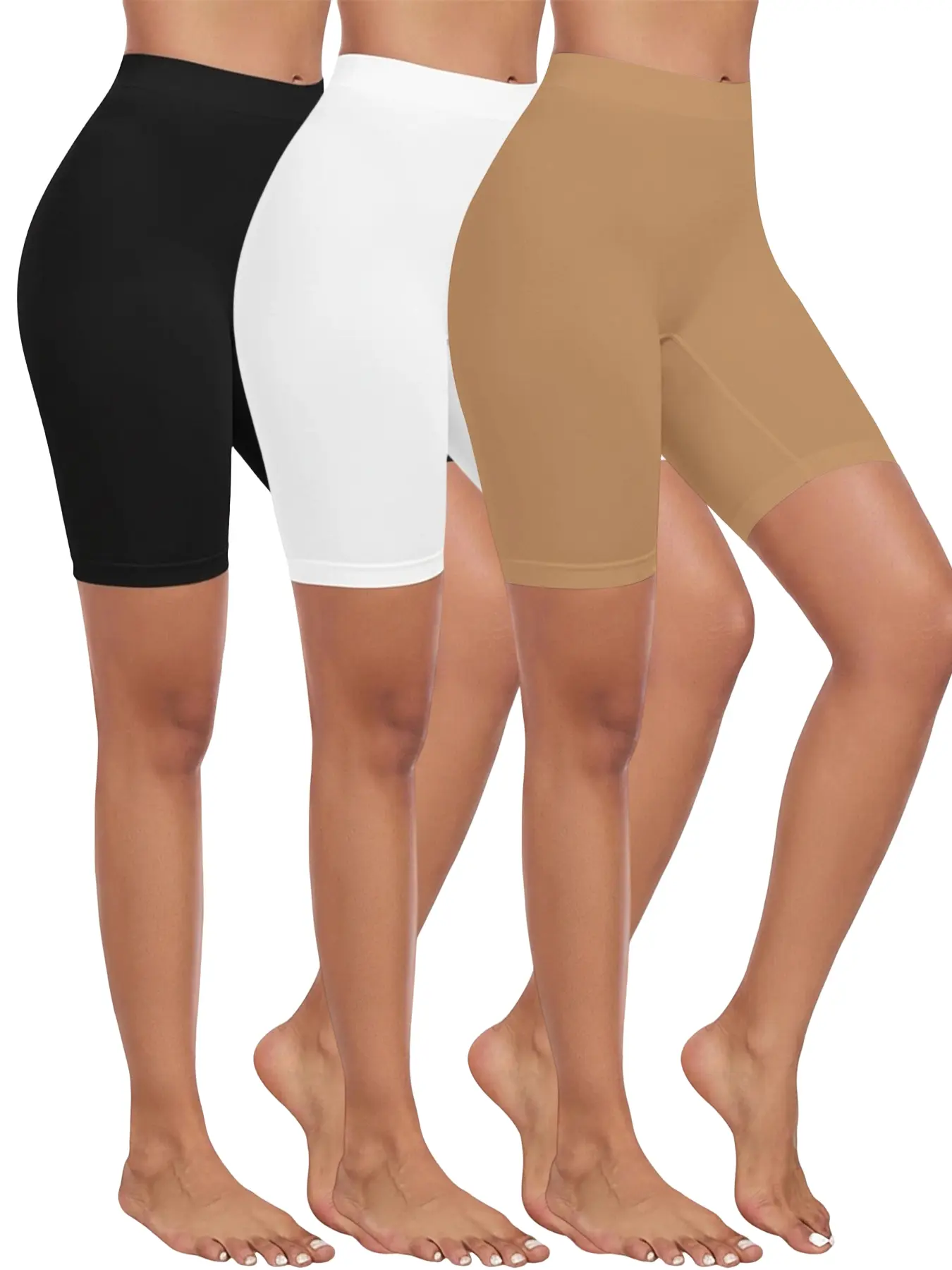 Women's Slip Shorts for Under Dresses, Anti Chafing Seamless Underwear, Comfortable Boyshorts Panties, Ideal for Daily Wear