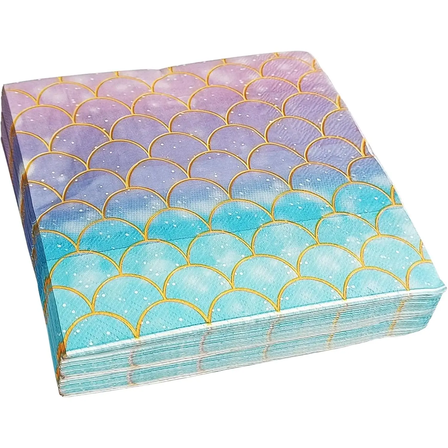 40 count  Napkins Paper Mermaids Themed Birthday Party Napkins Mermaids Scales  Napkin   Party Decor
