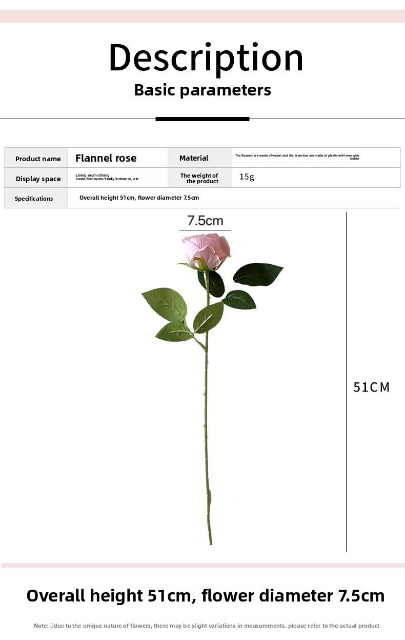 12 pcs Velvet rose artificial flower rose waterfall Valentine's Day fake flowers home wedding decoration popular photo spot rose