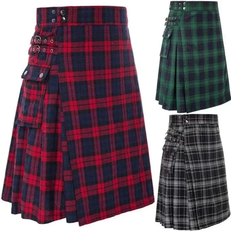 Kilt for Men Traditional Highland Tartan Utility Kilt Scottish Mens Kilt