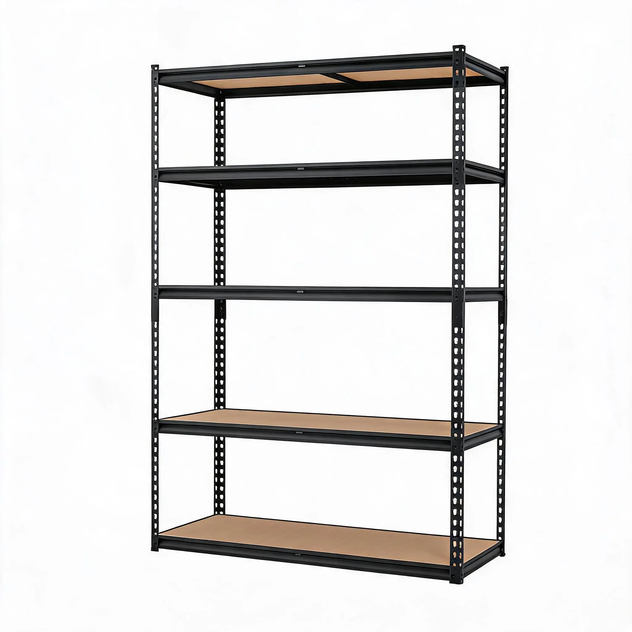Garvee Heavy-Duty 5-Tier Adjustable Boltless Steel Garage Shelving Unit, Powder-Coated Freestanding Storage Rack, 2500 lb Load Capacity, 48"W × 24"D × 72"H, Ideal for Pantry, Basement & Laundry Room