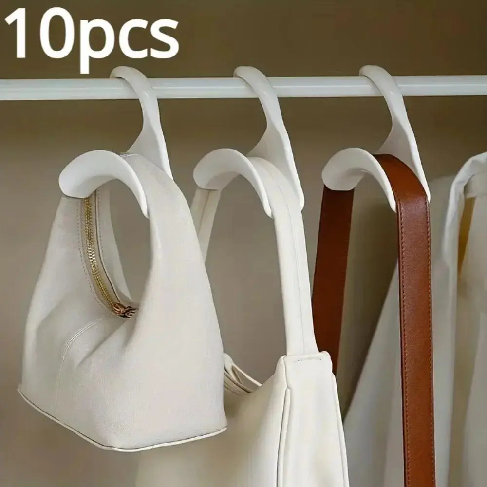 5pcs Plastic Widen Multipurpose Hangers Connection Hook, Space-Saving Wardrobe Organizer for Hanging Hats, Silk Scarves, Shawls, Handbags, Connector Clip Hangers & Pegs, Hanging Rack Hangers & Pegs