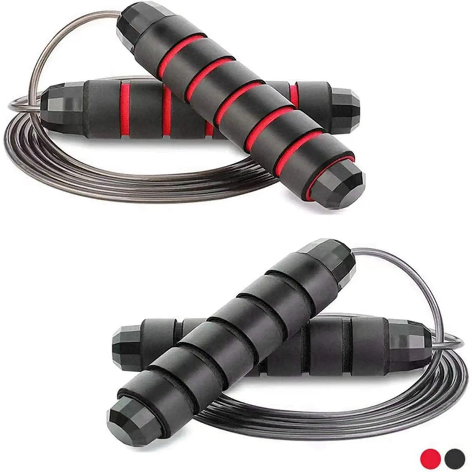 Homhut Steel Wire Jump Rope with Ball Bearings, Adjustable Length Skipping Rope, Portable Fitness Exercise Rope for Home School Dorm Training #dorm essentials #back to school #home essentials