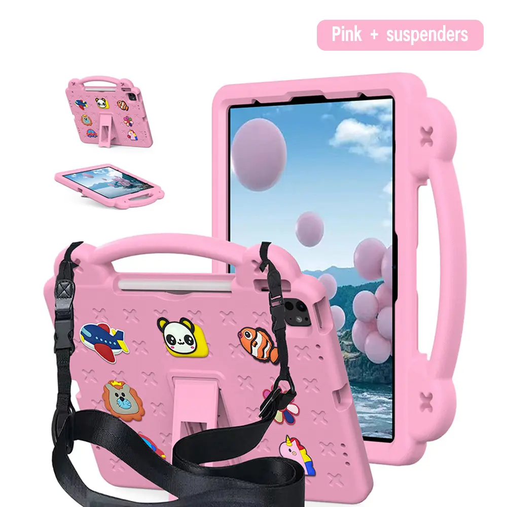 Case for Lenovo Lenovo Tab M11/P11 TB-J606F/P11Plus TB-J607F pad11/Tab K11/B11/Pad, with Shoulder Strap, Stand Handle & Pen Tray