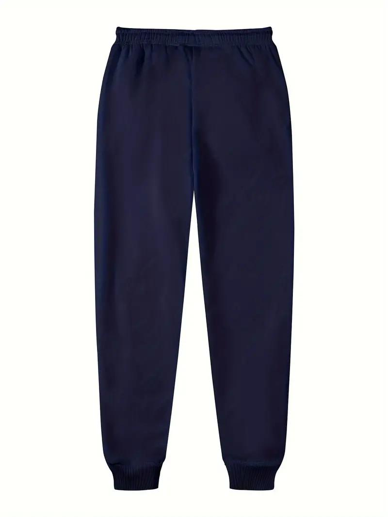 Men's New York Printed Hoodie Sportswear Set - Polyester Sportswear Set with Pocket, Long Sleeve, Loose Style, Knitted Fabric, Autumn/Winter, Slightly Elastic