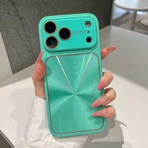 Aurora Large Window Phone Case for IP 17 Pro Max, Convertible to Cover for iPhone 13/14/15/16, Shockproof, Fingerprint-Resistant, Full-Coverage Protective Case
