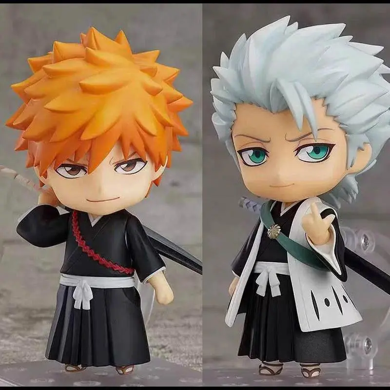 2026 new hot item 10cm Anime Bleach 991# Kurosaki Ichigo 1199# Hitsugaya Toushirou Pvc Figures Collectible Model Doll Regular Version Hobby Toy