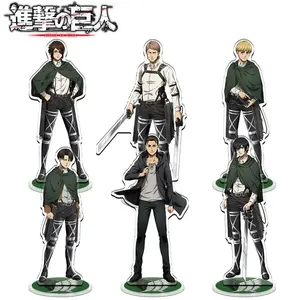 Attack on Titan Anime Acrylic Figure Stand Eren Rivaille Mikasa Model Desk Decor Collection Kids Birthday Gift Toys+
