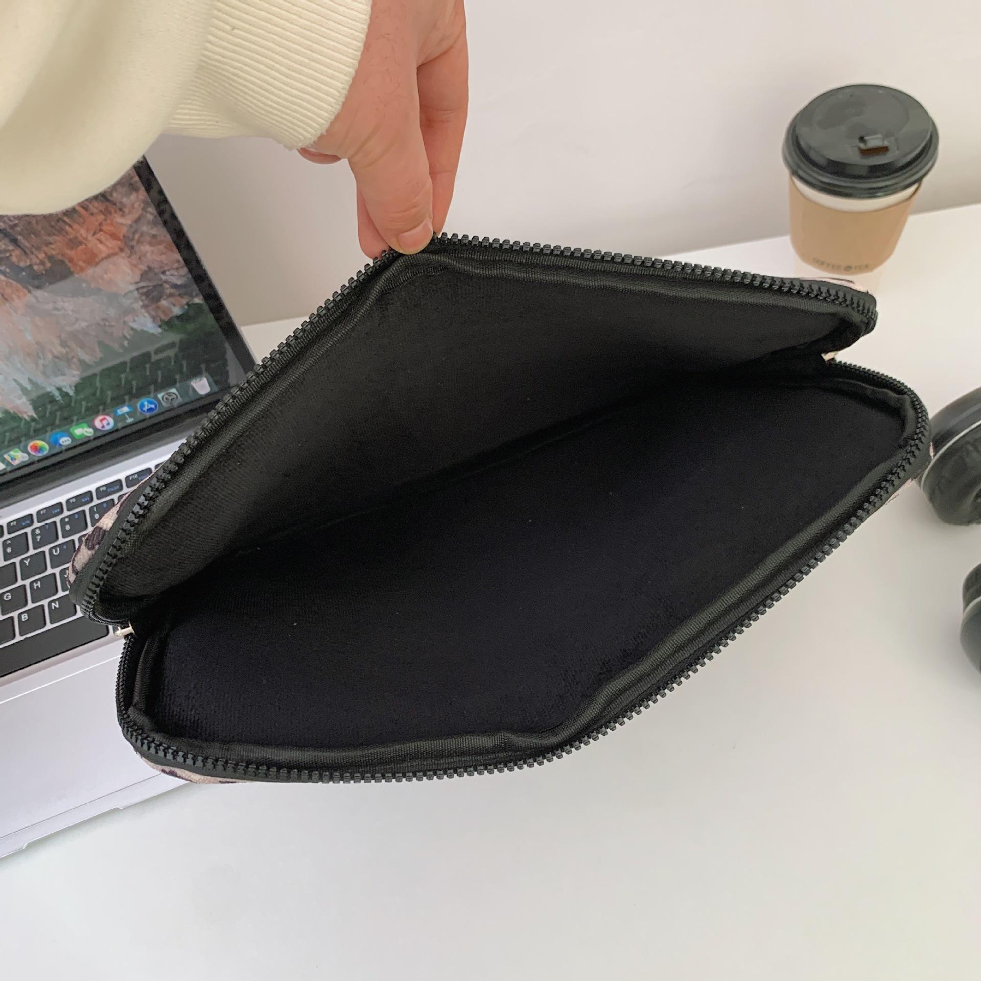 Leopard Print Laptop Sleeve For Ipad Air6 Pro11 Macbook Air13.3 13.6 Pro14 15 Dell Huawei Samsung 15.6 16 Inch Shockproof Bag