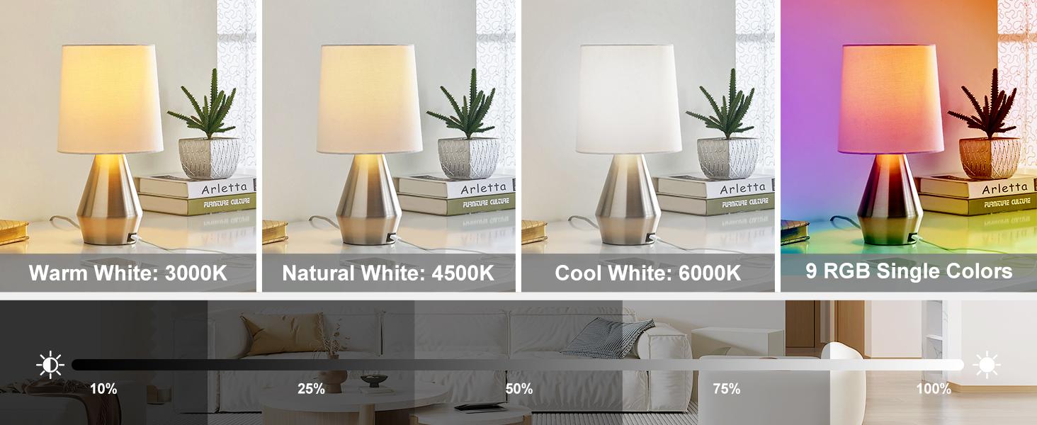 E26 Rechargeable LED Light Bulb Emergency Bulb with Remote and Timer, Battery Backup Bulb for Sconces and Lamps, Magnetic Bulbs for Non-Hardwired Fixture, 3 Color Temperatures CCT RGB Colors, Dimmable