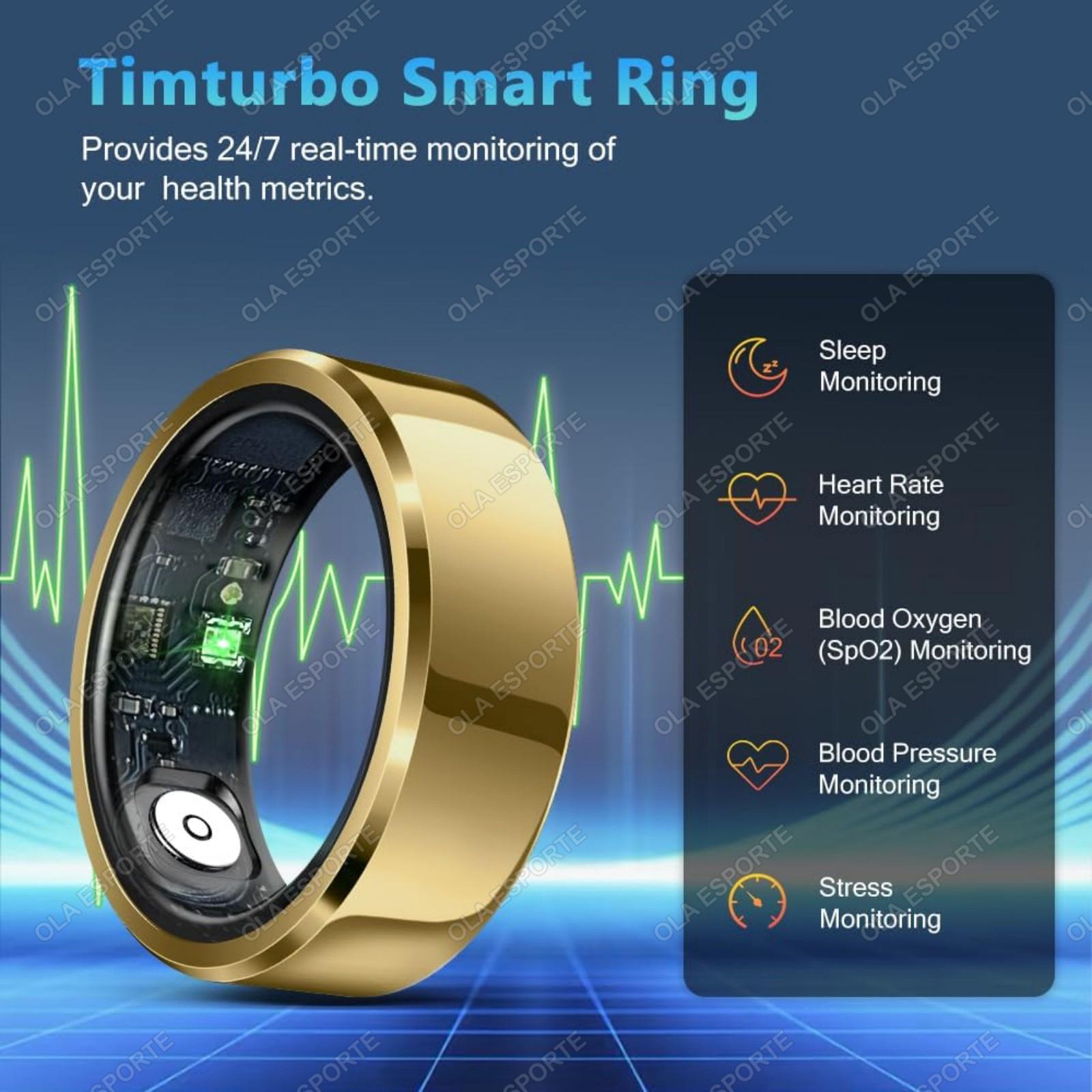 Health Smart Ring Blood Pressure Heart Rate Sleep Monitor IP68 & 5ATM Waterproof Multi Sport Mode for Men Women Health Smart Ring Blood Pressure Heart Rate Sleep Monitor IP68 & 5ATM Waterproof Multi Sport Mode for Men Women
