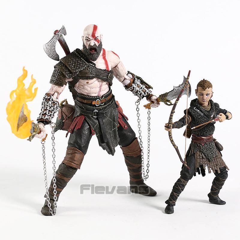 NECA God of War Kratos & Atreus Action Figure PVC Toys Collection Model Doll 2-Pack popular