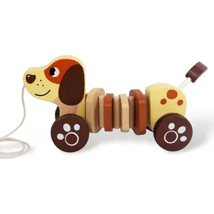 Baby Toys Car,Wooden Pull Along Toddler Toy, Developmental Toy for 1 Year Old Girl Boy Birthday Giftfidget toys