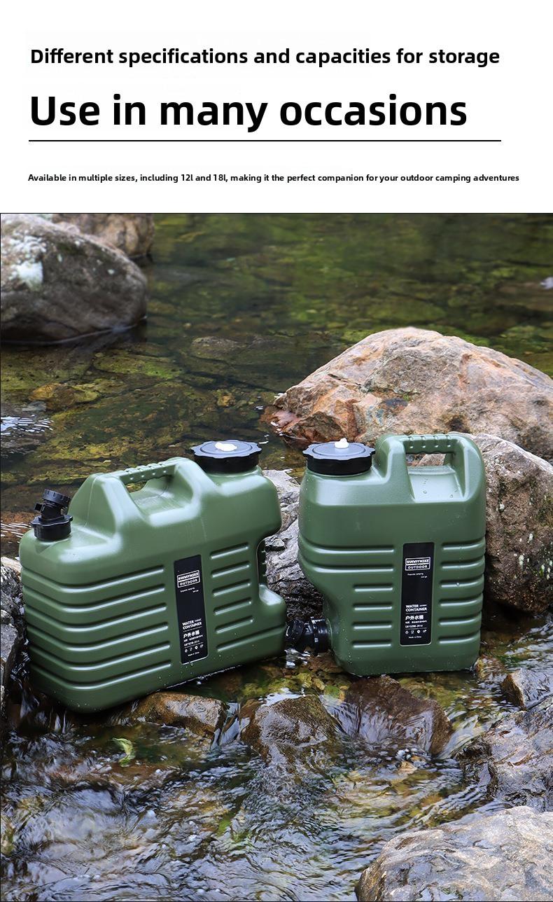 Cross-border outdoor large-capacity water storage bucket camping portable water bucket car trunk water storage bucket