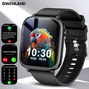 Smart Watch with Wireless Calling, 1.85" HD Display, IP68 Waterproof, Fitness Watch, Sports Modes, Message Reminder for Men Women