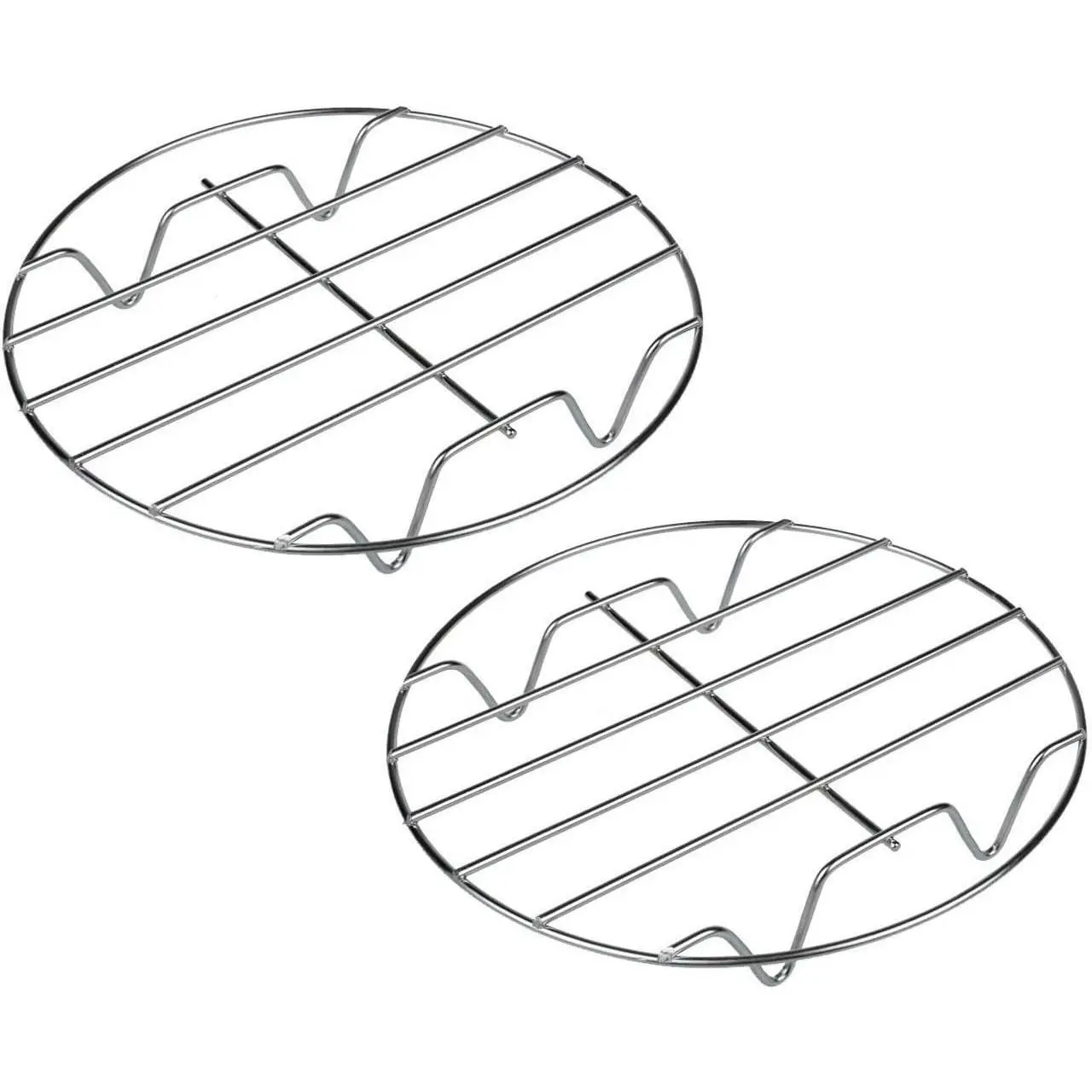 8 Inch Cooking Rack Round 304 Stainless Steel Cooling Racks Baking and Cooling Steaming Rack w Stand Cookware for Air Fryer Pressure Cooker Canning 2Pcs