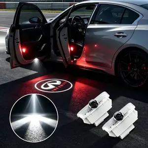 2PCS Led Car Door Light Courtesy Laser Projector Logo For Infiniti Q50 Q70 QX50 M37 FX35 FX37 Q60 G37 FX50 EX35 EX37 QX70 QX80 Car Door Projector Lights
