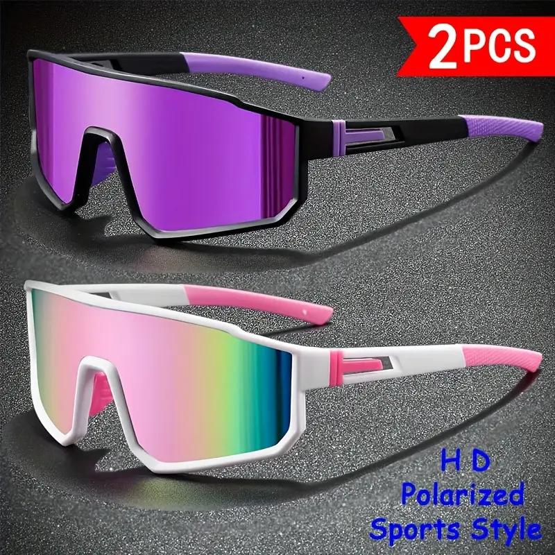 2/3-Pack Windproof Sports Shades – Unisex UV400 Cycling Sunglasses, Essential for Running Hiking & Daily Outdoor Workouts