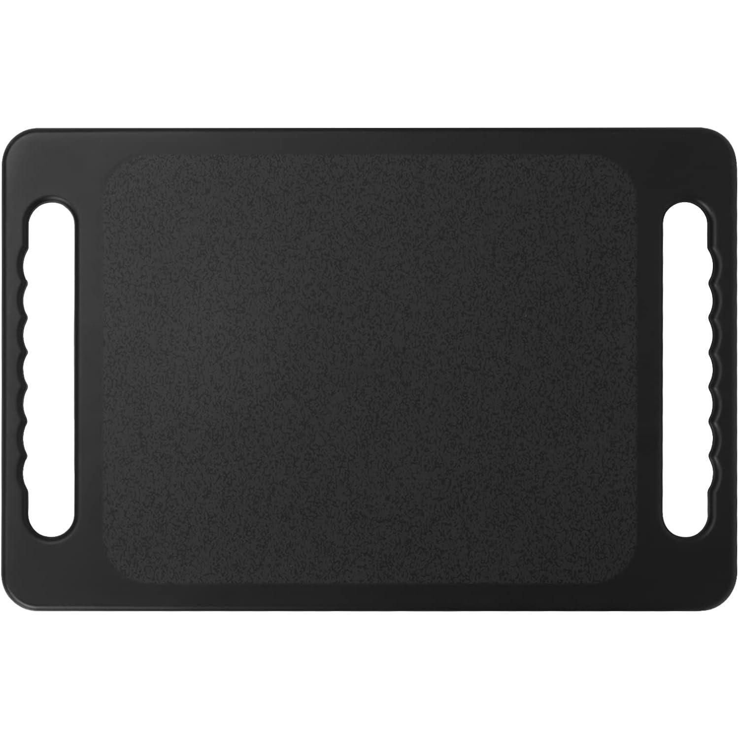 Drop-Proof Hand Mirror with Double Handle, Large Rectangular Hand held Mirror -(16"x10") Largehand Mirrors with Handle for Salons and Beauty Salons, Light Hair(Black)