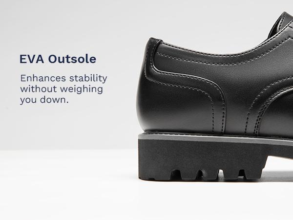 Bruno Marc Men's Plain-Toe Oxford Dress Shoes