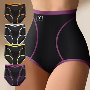 QUASTI 4pcs Comfy Chic Colorblock Briefs, Soft & Comfortable Fabric, Basic Women's Lingerie & Underwear, Everyday Basic Essential for Comfort and Confidence summerwins