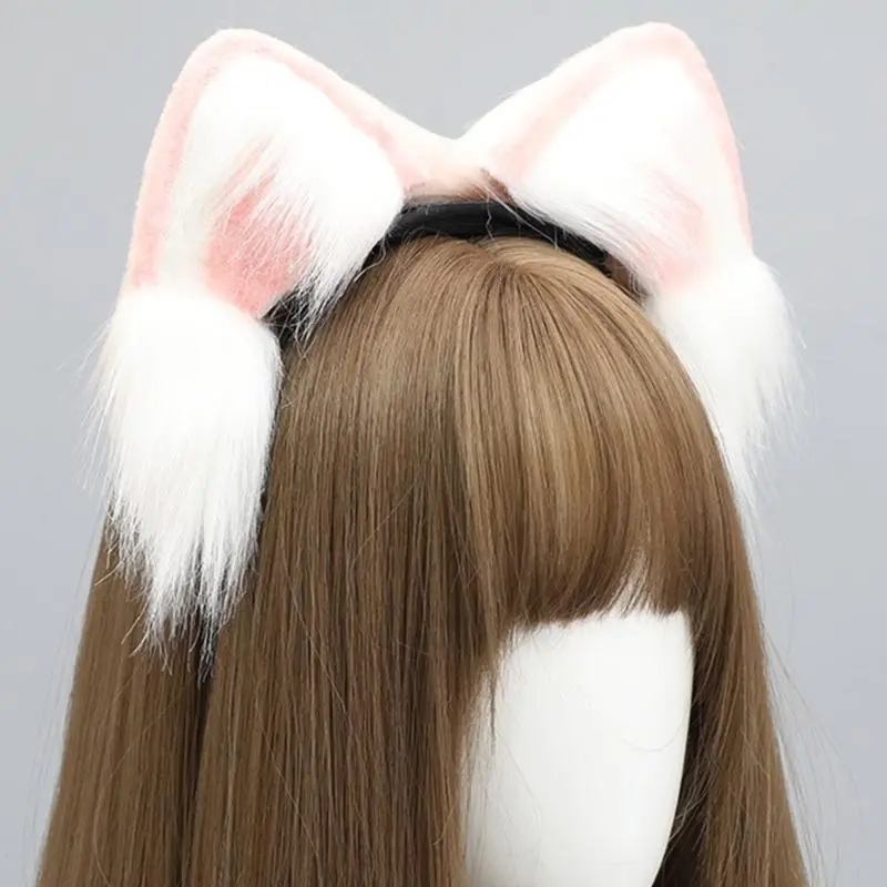 Adult Teens Cosplay Headband Electric Moving Ear Hair Hoop Makeup Rechargeable Cosplay Headpieces