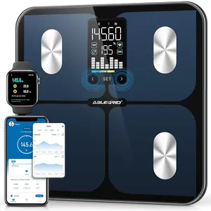 Smart Digital Bathroom Body Fat & Weight Scale with LED Column Trend Display, Tracks BMI, Muscle Mass & Body Type, Accurate Home Use, APP-Free Mode, 400lb Capacity