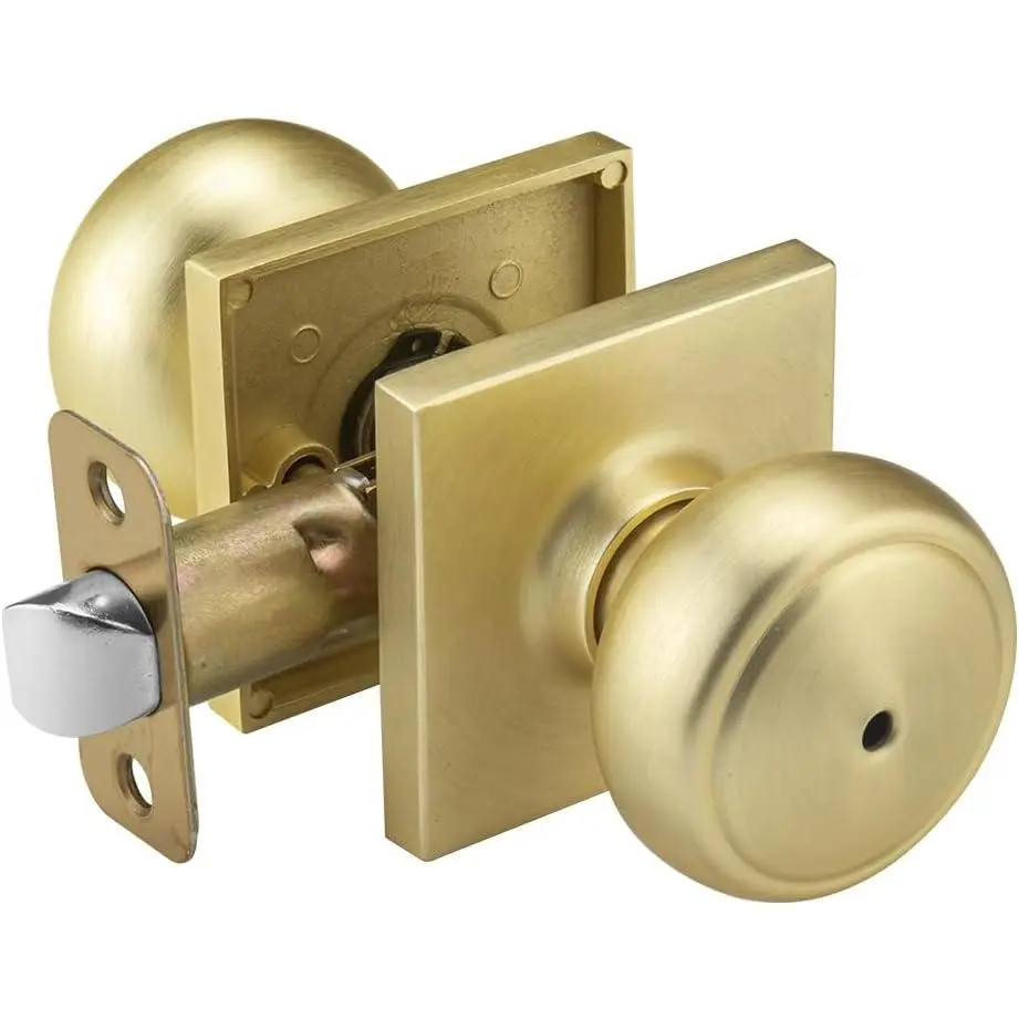 Door Knobs Interior, Coastal Door Knob with Lock,Heavy Duty Doorknob for Bath & Bedroom