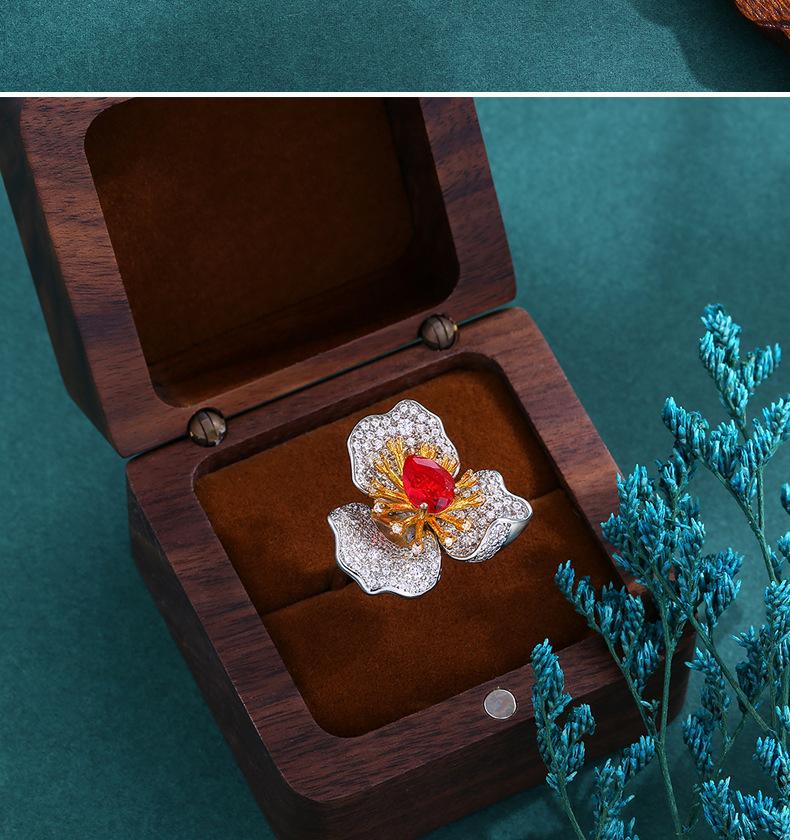 Ring pendant dual-purpose, inlaid with zircon, women's ring, exquisite foreign trade styles, jewelry, full stone models.