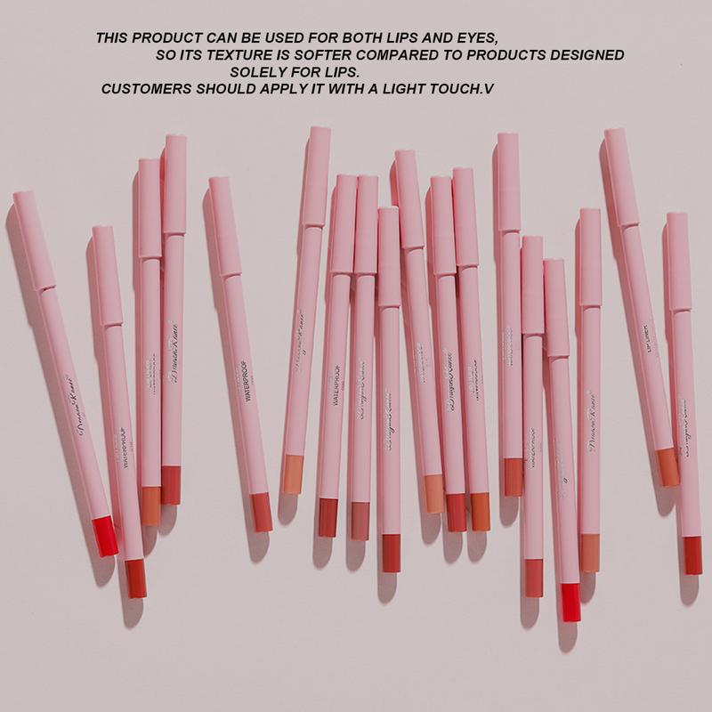 Multi Stick Lip Liner, 12pcs/set Long Lasting Lip Liner Kit, Waterproof Matte Lip Liner Pencil Suitable for All Occasions Makeup