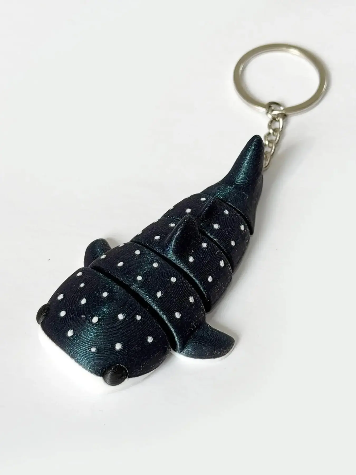 Articulated 3D Print Whale Shark Keychain Accessory Star Constellation Galaxy Fidget Toy Bag Charm Flexible Movable Sea Animal Pendant Cute Stress Relief Gift For Women Kids